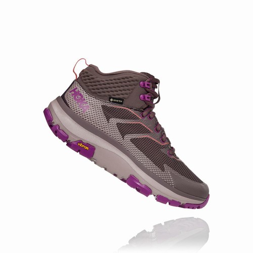 Hoka One One SKY TOA GORE-TEX Hiking Shoes For Women India Grey/Purple IN-1236